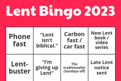 Lent Bingo 2023